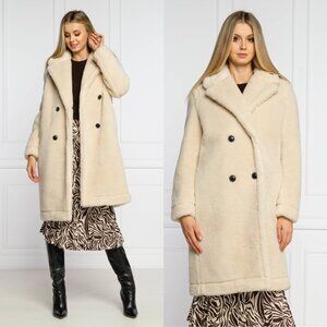 Tommy Hilfiger Teddy Trench Coat In Beige Sz 32 Notch Lapel Collar